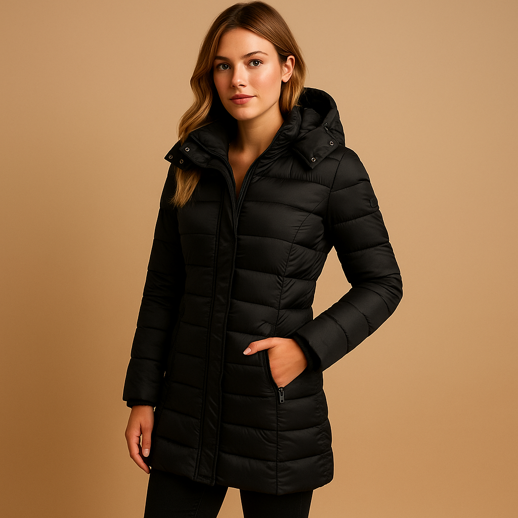 Calveth | Women's Winter Coat Hooded Puffer - Image 1