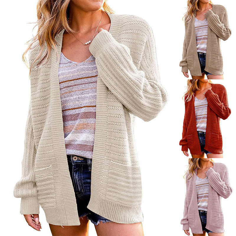 Calvinna | Women's Open Front Cardigan Sweater - Image 1