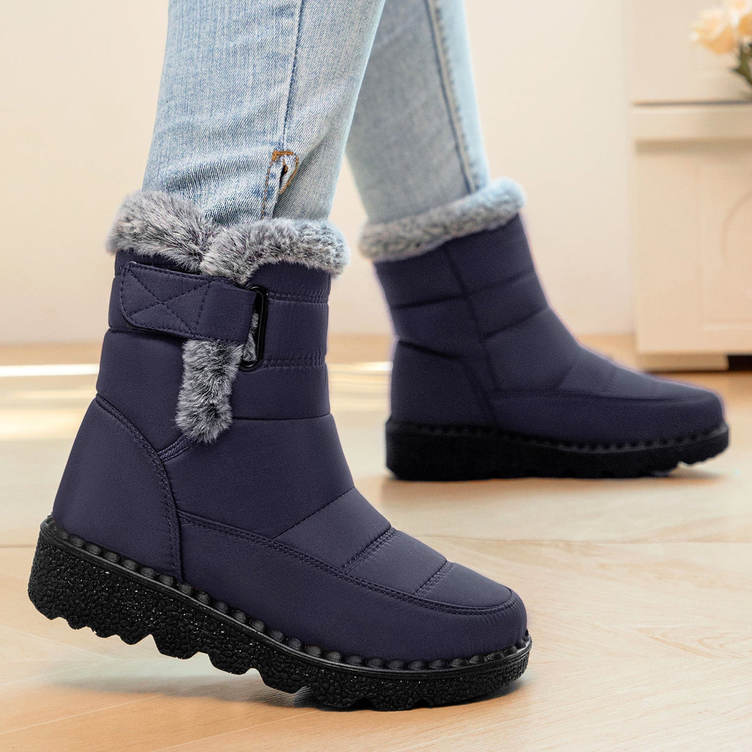 Calvisse | Women's Waterproof Winter Snow Boots - Navy - Image 1