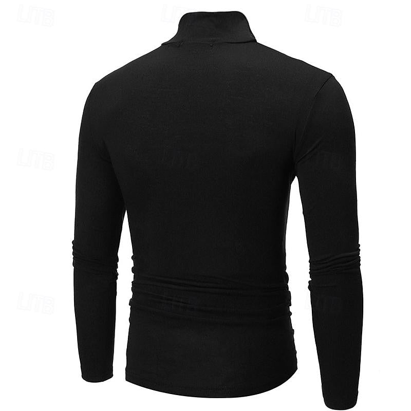 Dravorne | Women's Turtleneck Sweater Long Sleeve - Black - Image 2