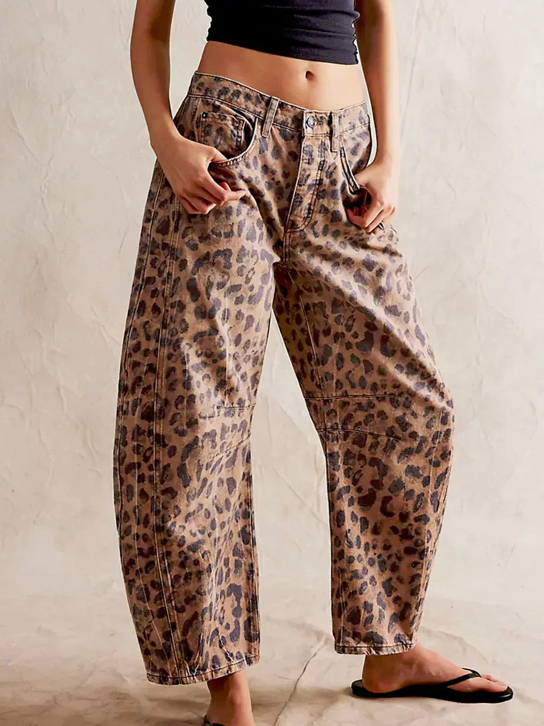 Dravwyn | Women's Baggy Wide Leg Barrel Jeans - Image 1