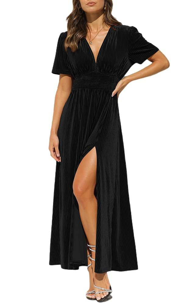 Lorriven | Women's Fall Wedding Guest Maxi Dress - Image 1