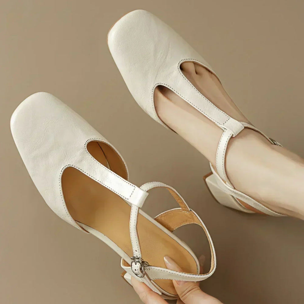 Marvelle | Women's Mary Jane Block Heel Shoes - Image 2