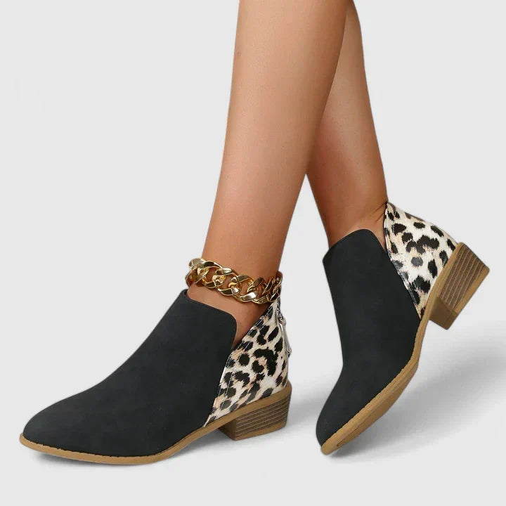 Selvara | Women's Print Ankle Boots - Image 1