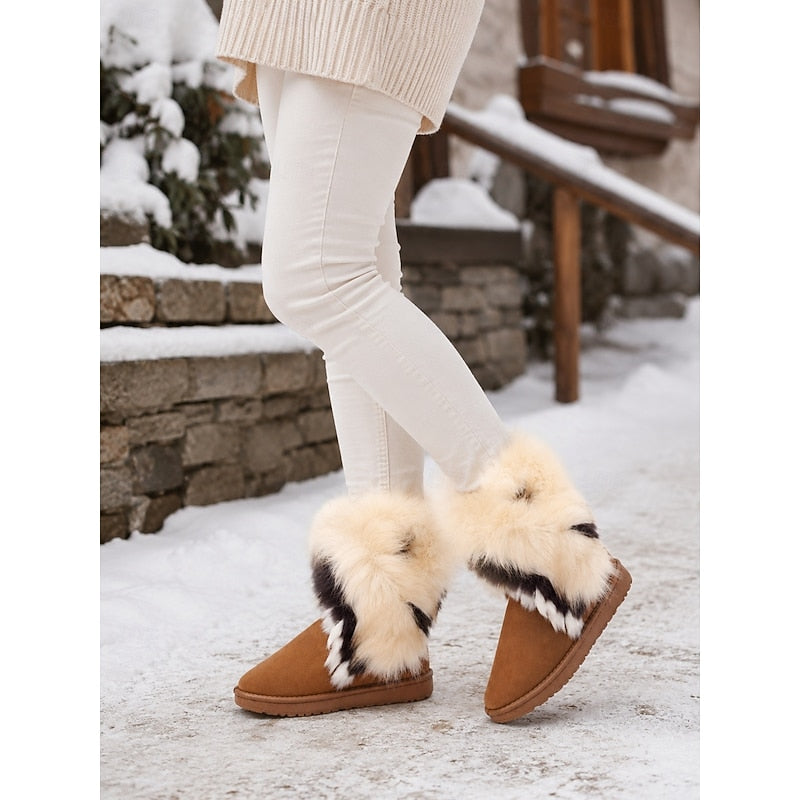 Tavindra | Women's Waterproof Winter Snow Boots - Camel - Image 1