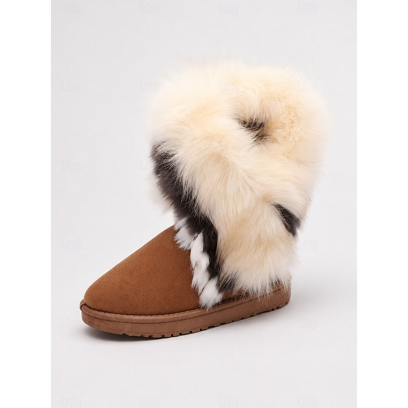 Tavindra | Women's Waterproof Winter Snow Boots - Camel - Image 2