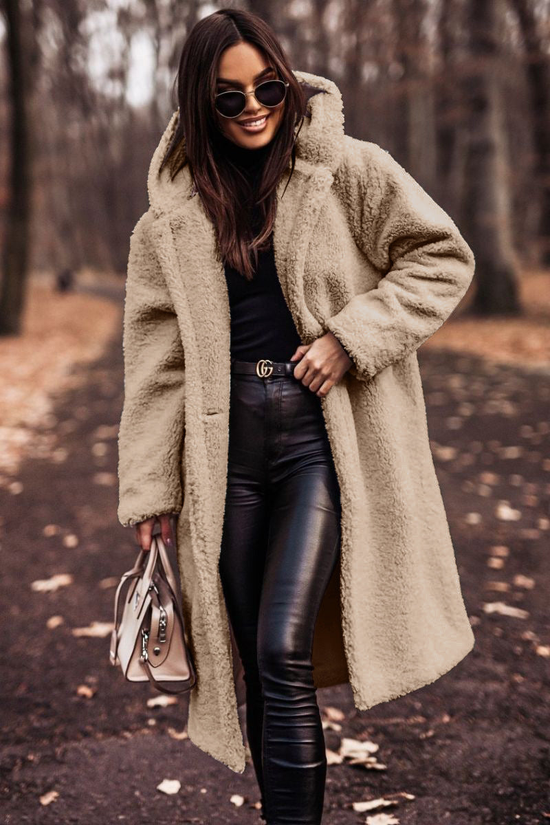 Threnova | Women's Oversized Teddy Bear Winter Coat - Image 1