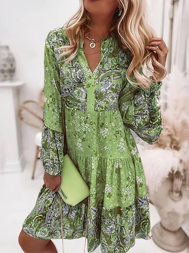 Tivandra | Women's Midi Dress Long Sleeve - Image 2