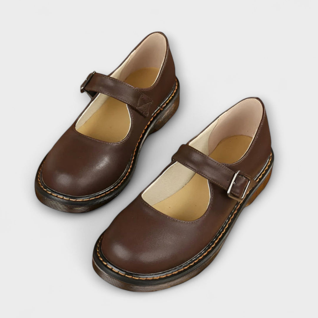 Tovewyn | Women's Mary Jane Shoes Vintage Flats - Image 1