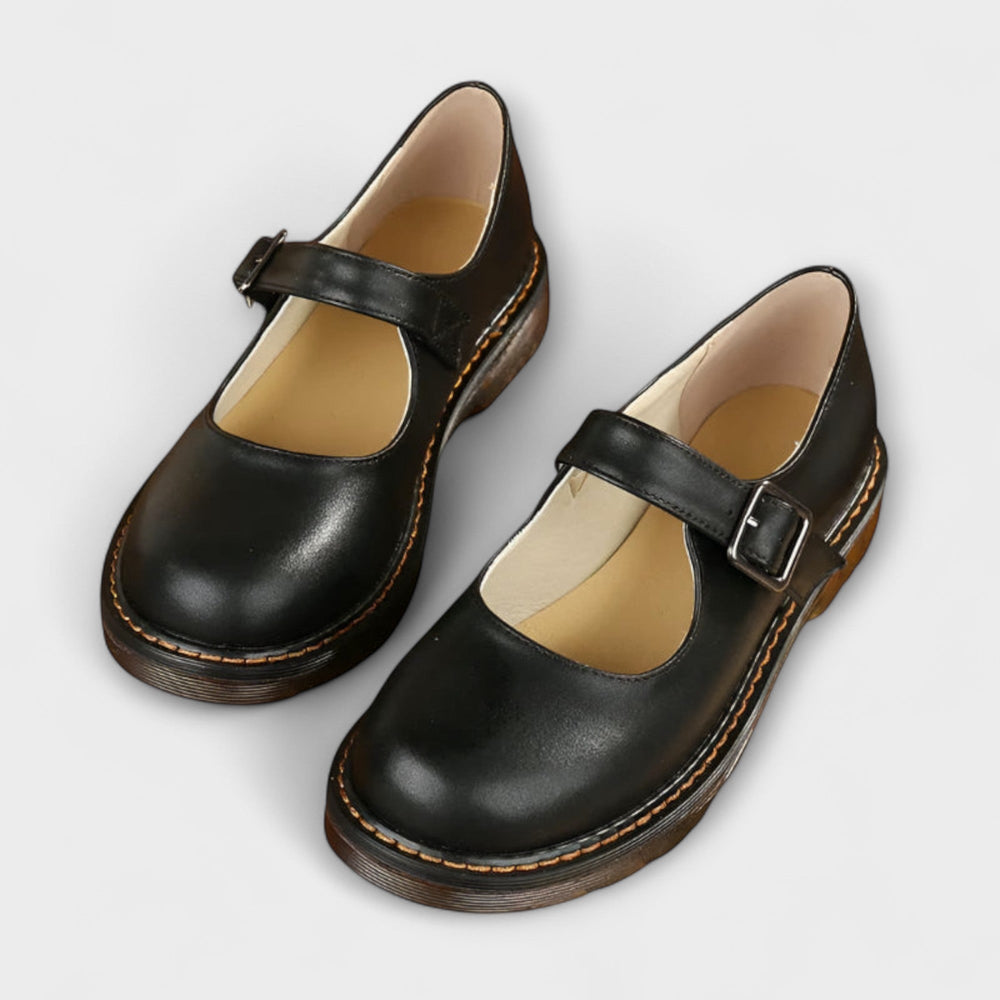 Tovewyn | Women's Mary Jane Shoes Vintage Flats - Image 2