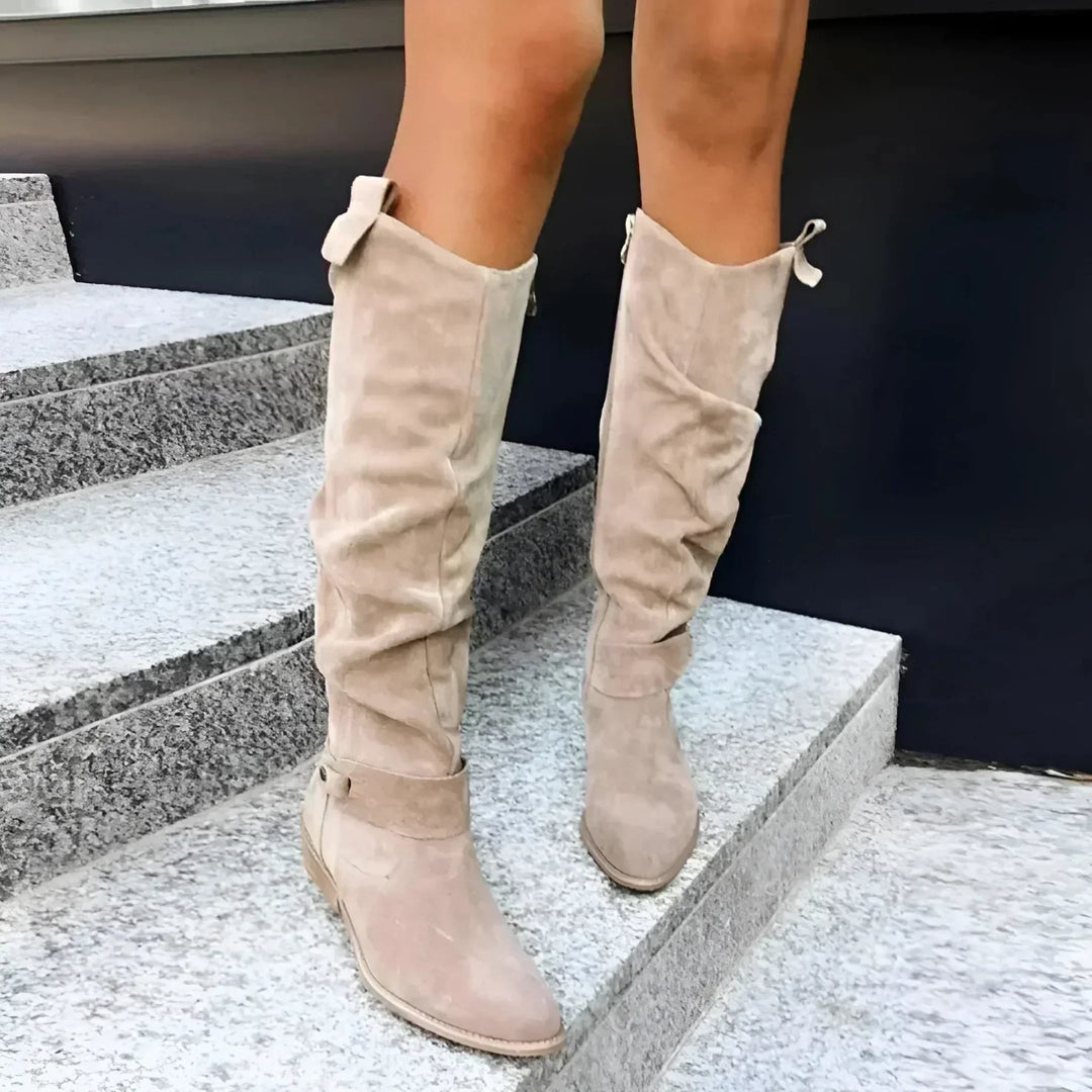Velmyne | Women's Knee High Slouch Boots - Image 1