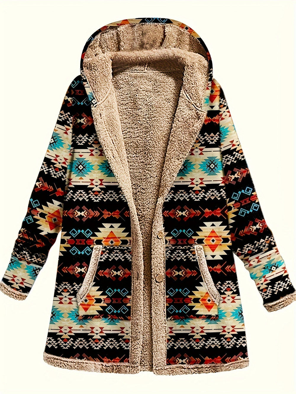 Vennora | Women's Fleece-Lined Hooded Winter Coat - Image 2