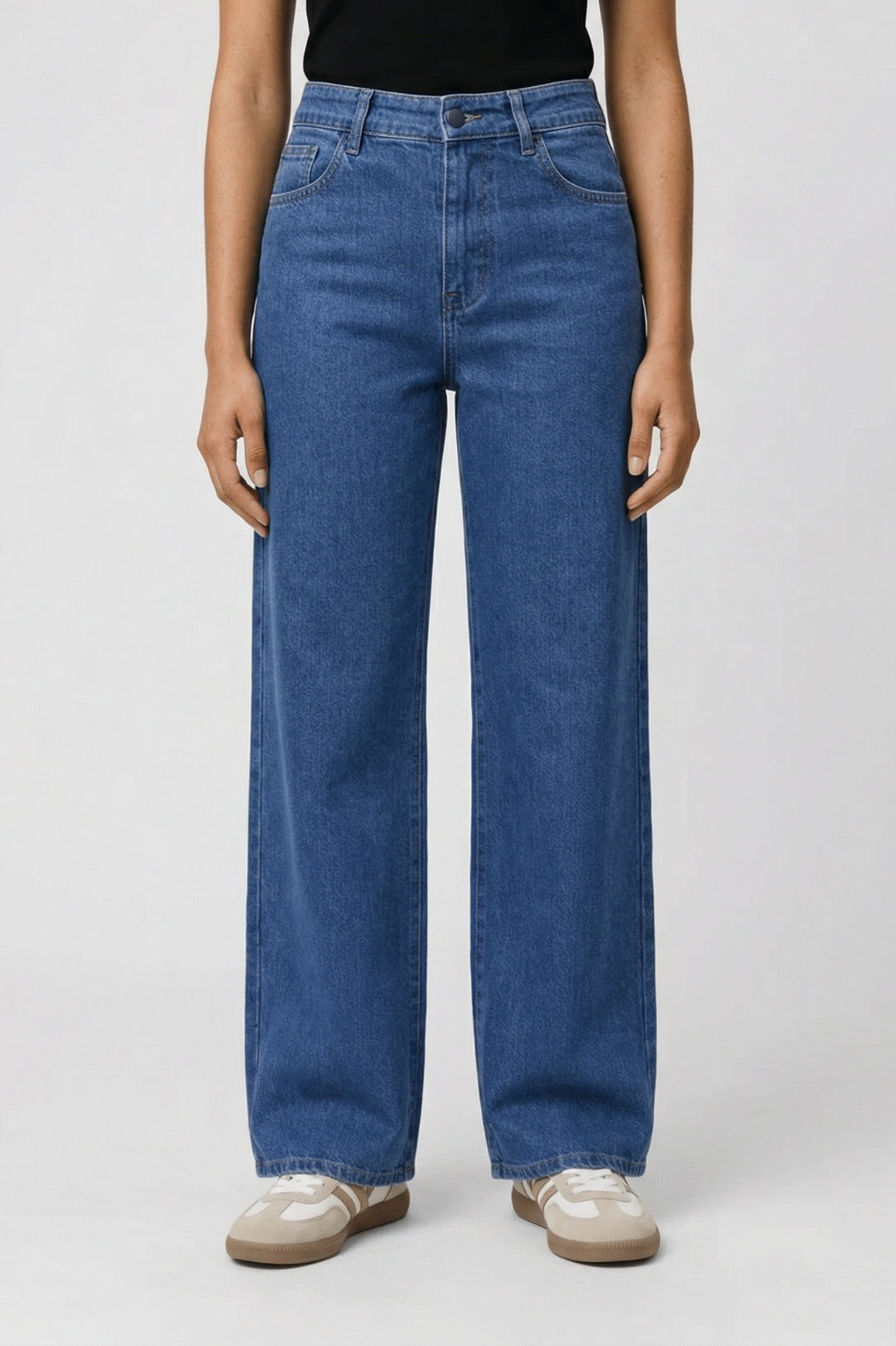Vorrwyn | Women's Baggy Wide Leg Jeans Denim - Blue - Image 1