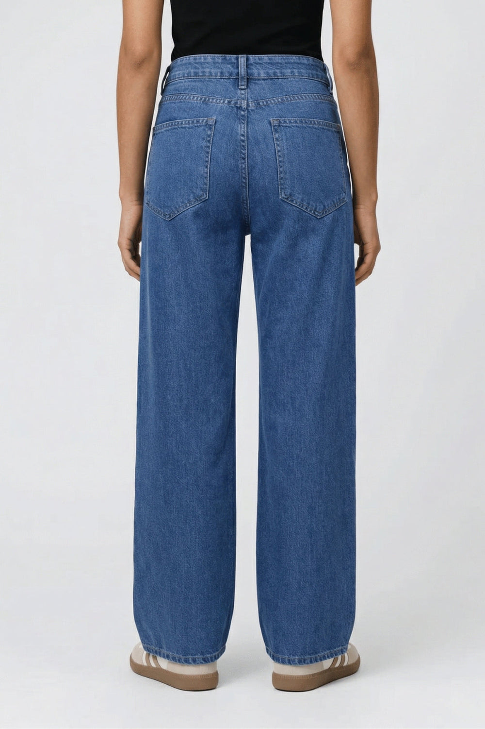 Vorrwyn | Women's Baggy Wide Leg Jeans Denim - Blue - Image 2