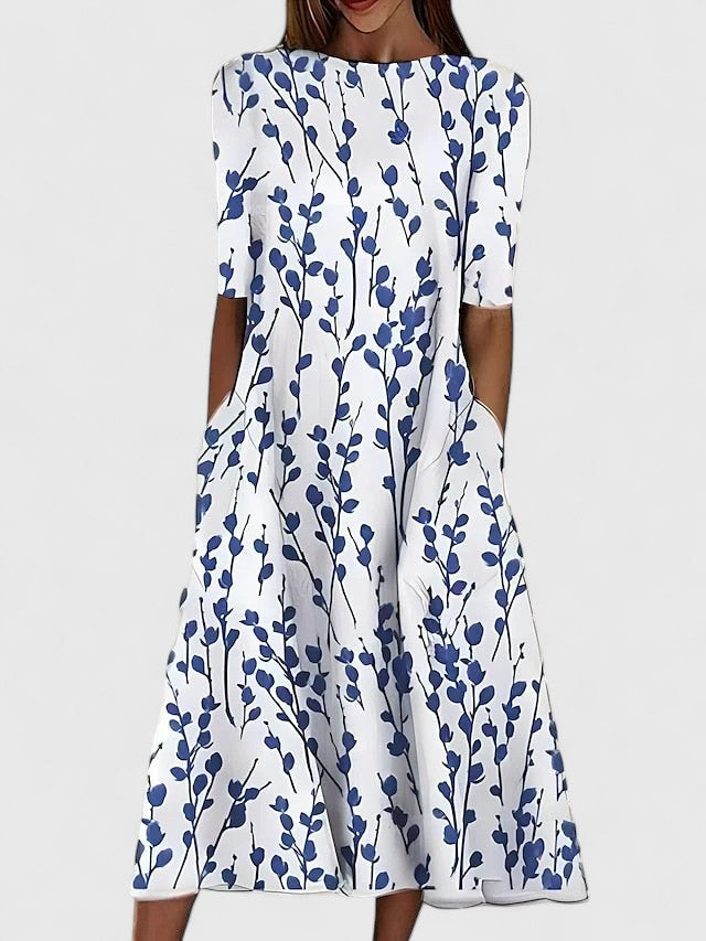 Wrenova | Women's Print Midi Dress - Image 1