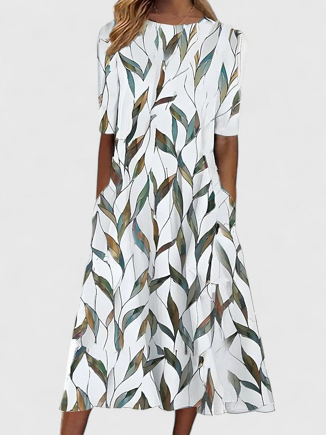 Wrenova | Women's Print Midi Dress - Image 2