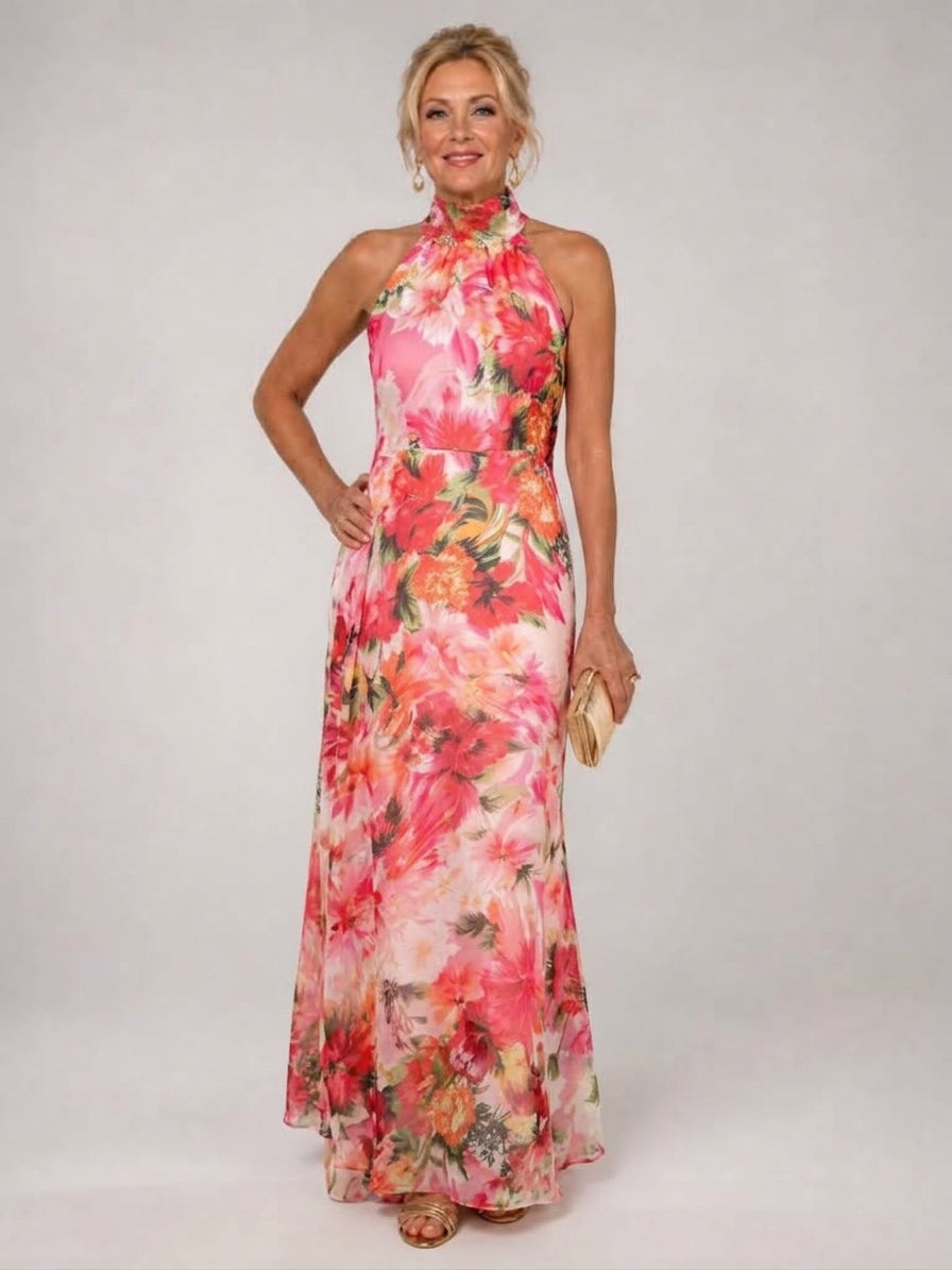 Zivorna | Women's Fall Wedding Guest Dress Floral Maxi - Image 1
